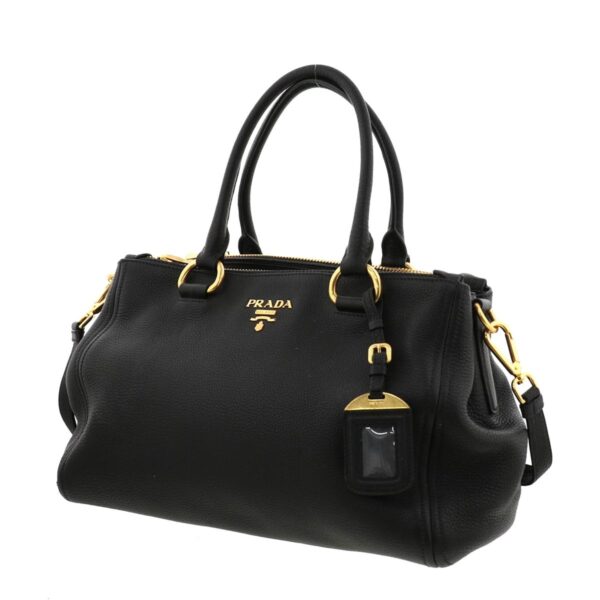 1240004021745 2 Prada 2way Shoulder Bag Black