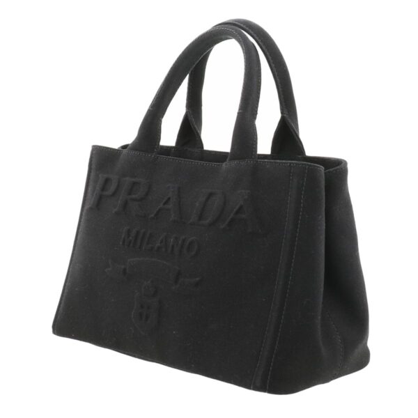 1240004021998 2 Prada Canapa Mini 2way Shoulder Bag Black