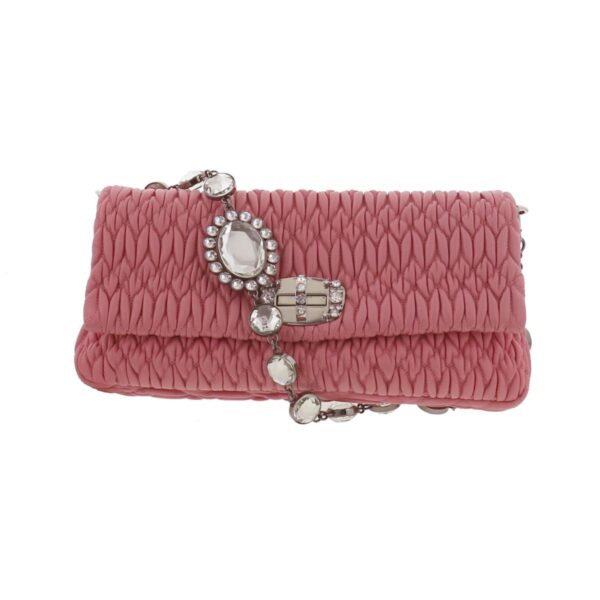 1240004022166 1 1 Miu Miu Materasse 2way Clutch Bag Pink