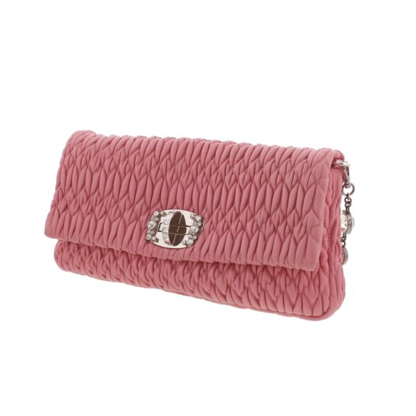 1240004022166 2 1 Miu Miu Materasse 2way Clutch Bag Pink