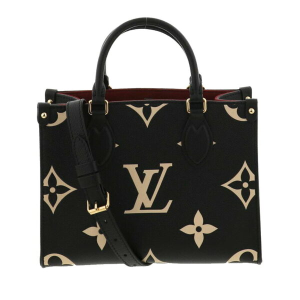 1240004022484 1 Louis Vuitton Onthego PM Bag Handbag Monogram Empreinte Black