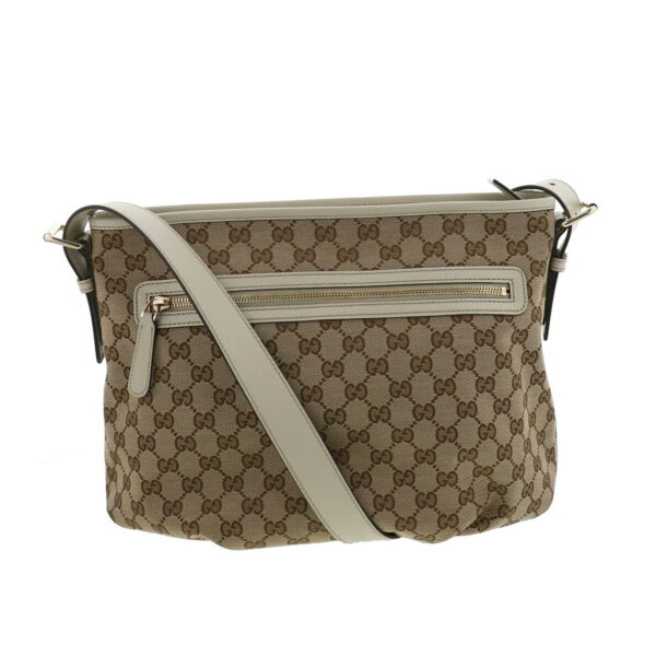 1240004022540 1 Gucci GG Canvas Shoulder Bag White