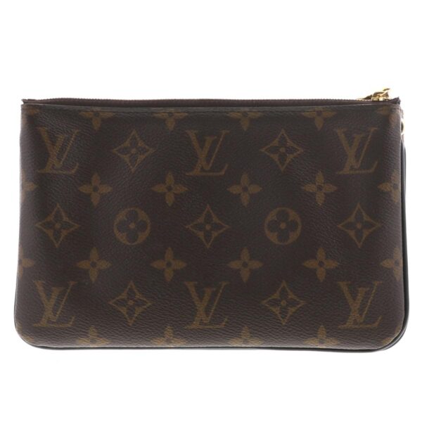 1240004023857 2 Louis Vuitton Pochette Double Zip Shoulder Bag Monogram Giant Retriever Brown