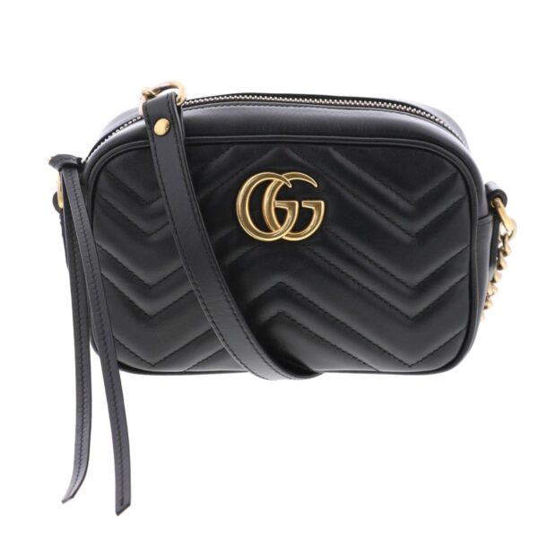 1240004023894 1 Gucci GG Marmont Quilting Mini Bag Black