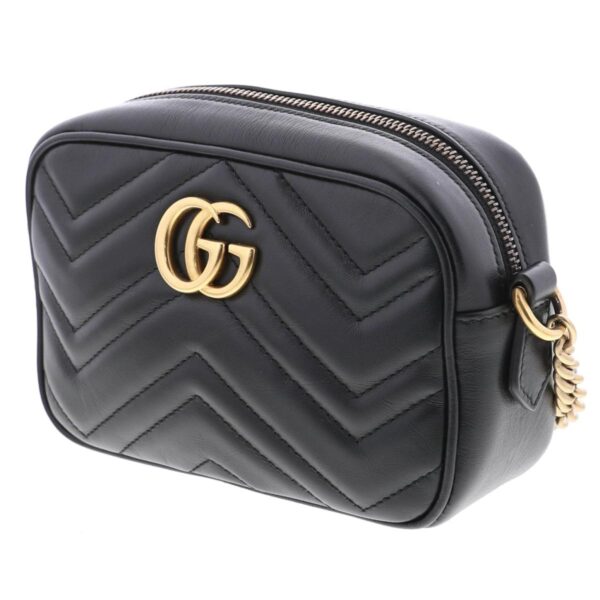 1240004023894 2 Gucci GG Marmont Quilting Mini Bag Black