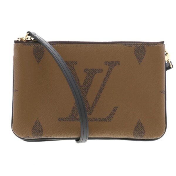 1240004024221 1 Louis Vuitton Pochette Double Zip Shoulder Bag Monogram Giant Reverse