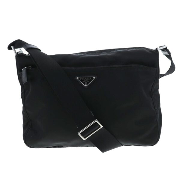 1240004024307 1 Prada Nylon Shoulder Bag Black