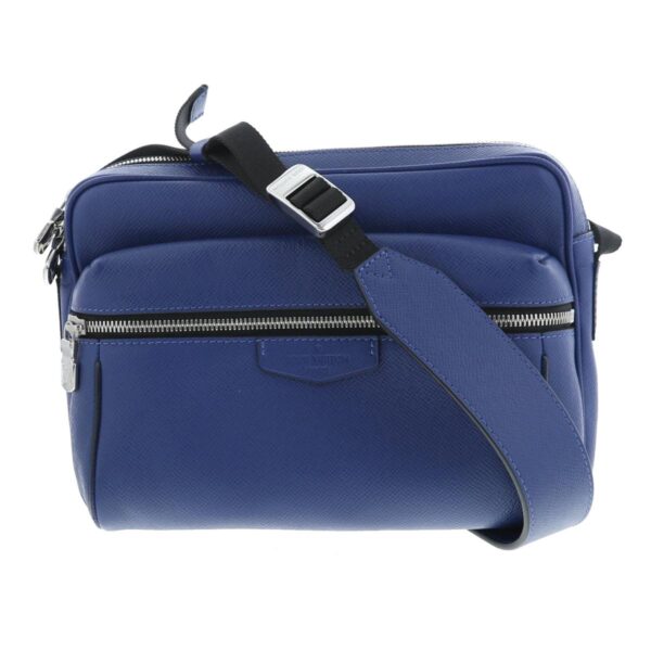 1240004024395 1 Louis Vuitton Outdoor Messenger PM Bag Taiga Blue