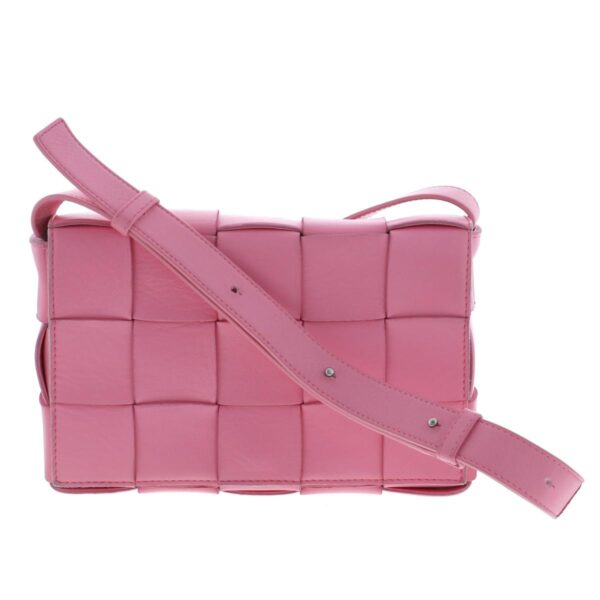 1240004024430 1 Bottega Veneta Cassette Bag Pink