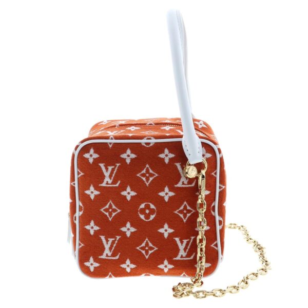 1240004024825 1 Louis Vuitton Square Handbag Monogram Jersey Cart Belle Orange