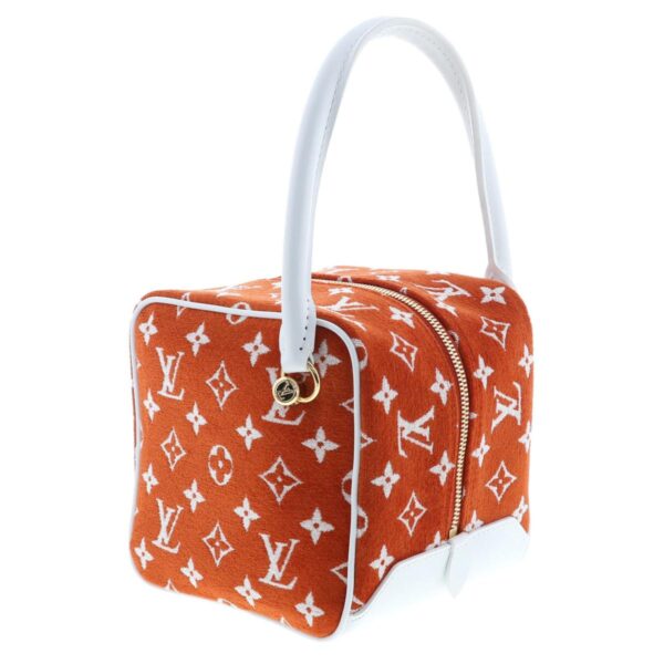 1240004024825 2 Louis Vuitton Square Handbag Monogram Jersey Cart Belle Orange