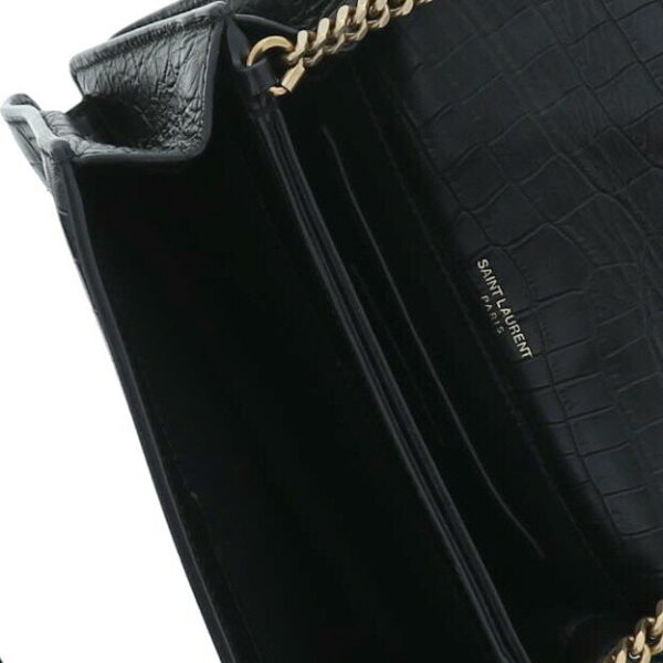 1240004025023 6 Saint Laurent Monogram Chain Shoulder Bag Black