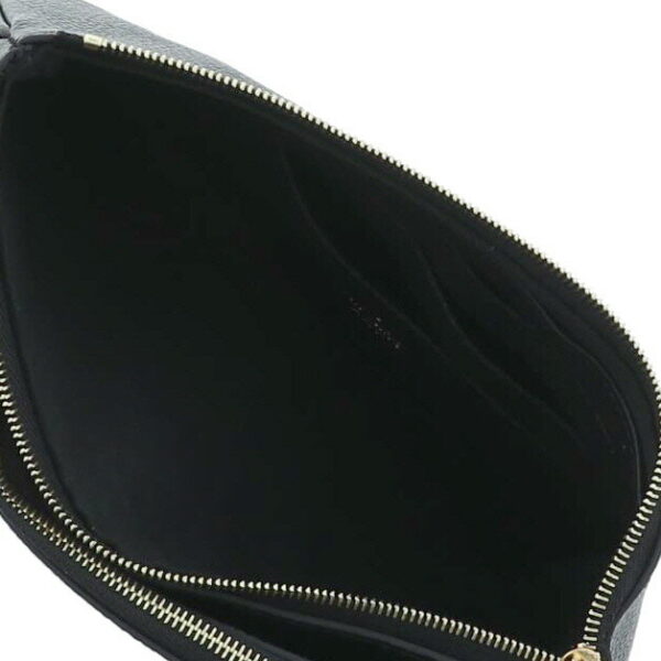 1240004025160 6 Louis Vuitton Pochette Double Zip Shoulder Bag Bicolor Black