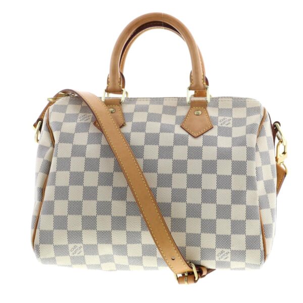 1240004025407 1 Louis Vuitton Speedy Bandolier 25 Handbag White