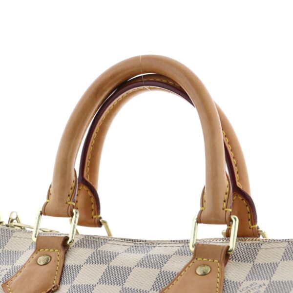 1240004025407 3 Louis Vuitton Speedy Bandolier 25 Handbag White