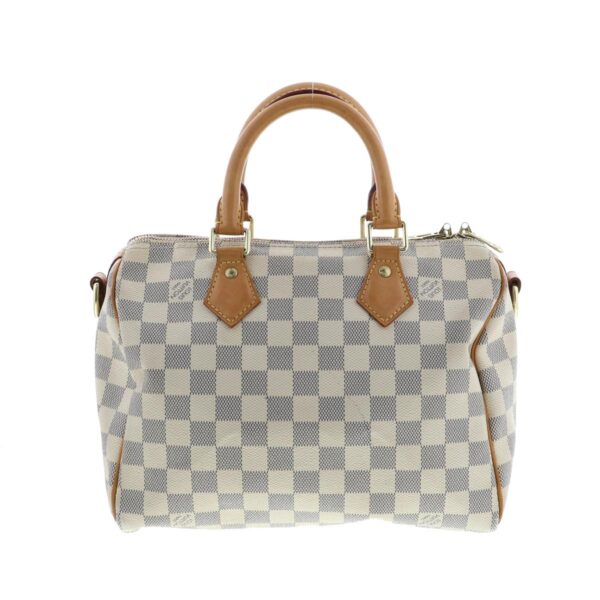 1240004025407 4 Louis Vuitton Speedy Bandolier 25 Handbag White