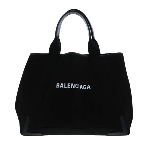 1240004025478 2 Balenciaga Blue Cover M Tote Bag Black