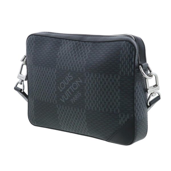 1240004025837 3 Louis Vuitton Trio Shoulder Bag Damier Graphite Black