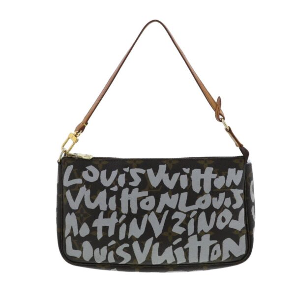 1240004025938 1 Louis Vuitton Pochette Accessory Bag Pouch Clutch Graffiti Brown