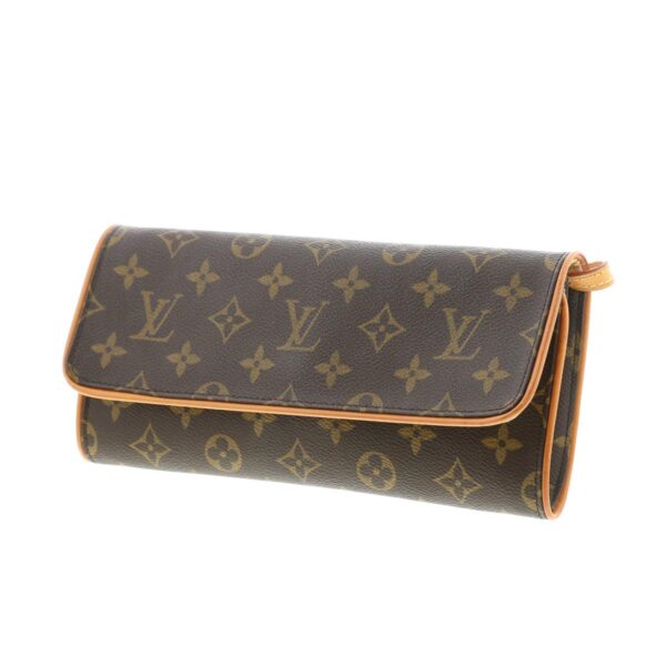 1240004026196 2 Louis Vuitton Pochette Twin GM Bag Pouch Clutch Monogram Brown