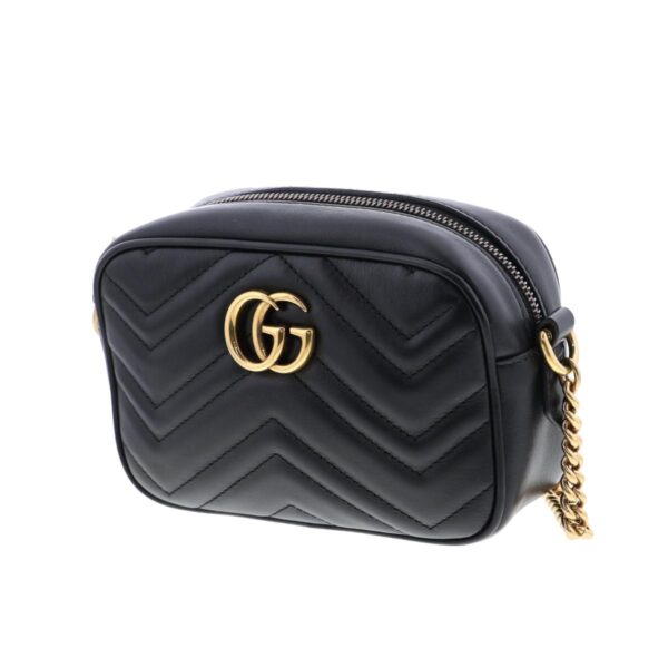 1240004026241 2 Gucci GG Marmont Quilting Mini Bag Black