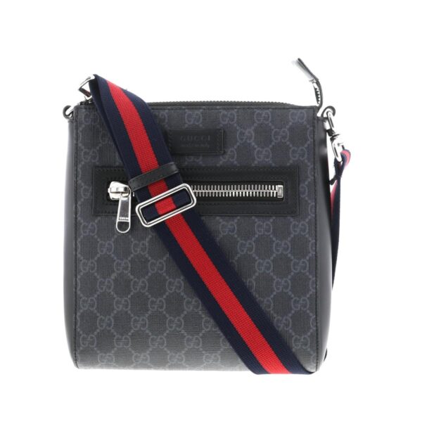 1240004026284 1 Gucci GG Supreme Small Shoulder Bag Black