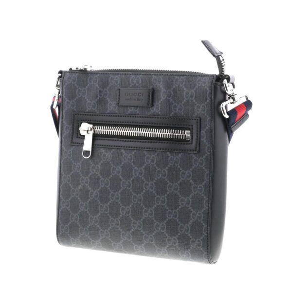 1240004026284 2 Gucci GG Supreme Small Shoulder Bag Black