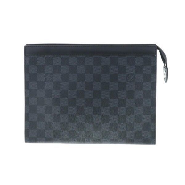 1240004026679 1 Louis Vuitton Pochette Voyage MM Bag Pouch Clutch Damier Graphite