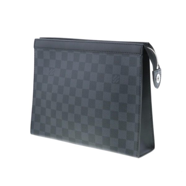 1240004026679 2 Louis Vuitton Pochette Voyage MM Bag Pouch Clutch Damier Graphite