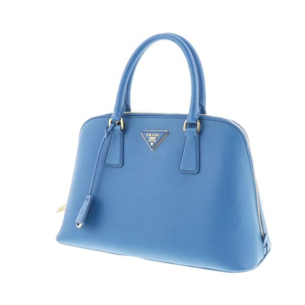 1240004026911 2 Prada Saffiano Lux 2way Handbag Blue