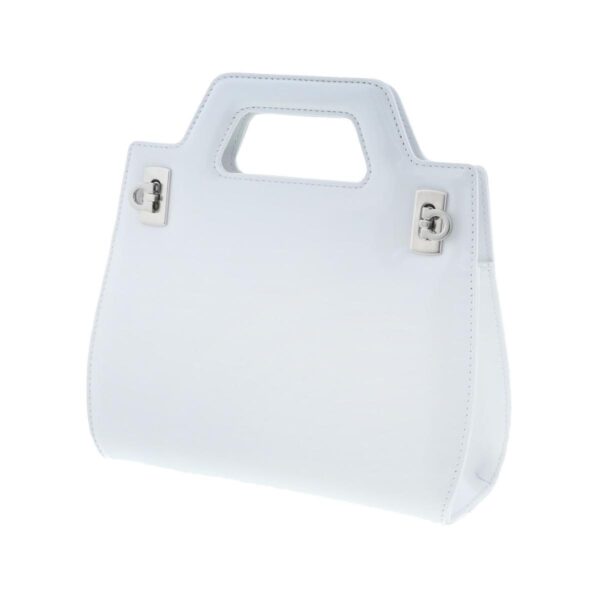 1240004027117 2 Salvatore Ferragamo Wanda Mini Handbag White