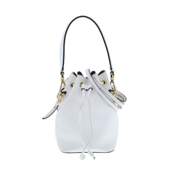 1240004027501 1 Fendi Mini Montresor 2way Shoulder Bag White