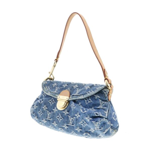 1240004027679 2 Louis Vuitton Mini Pleaty Shoulder Bag Monogram Denim Blue