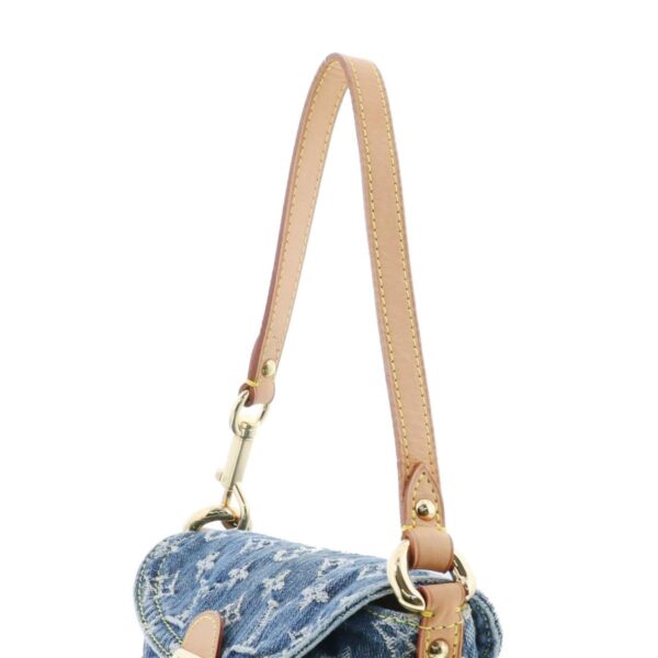 1240004027679 3 Louis Vuitton Mini Pleaty Shoulder Bag Monogram Denim Blue