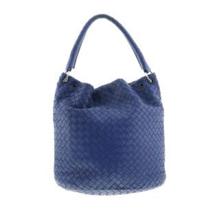 1240004027758 1 Bottega Veneta Double Knot Handbag Blue