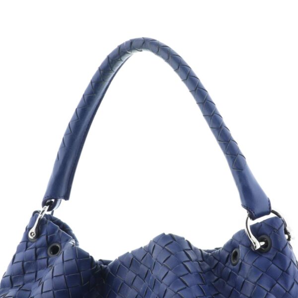 1240004027758 3 Bottega Veneta Intrecciato Nappa Handbag Navy