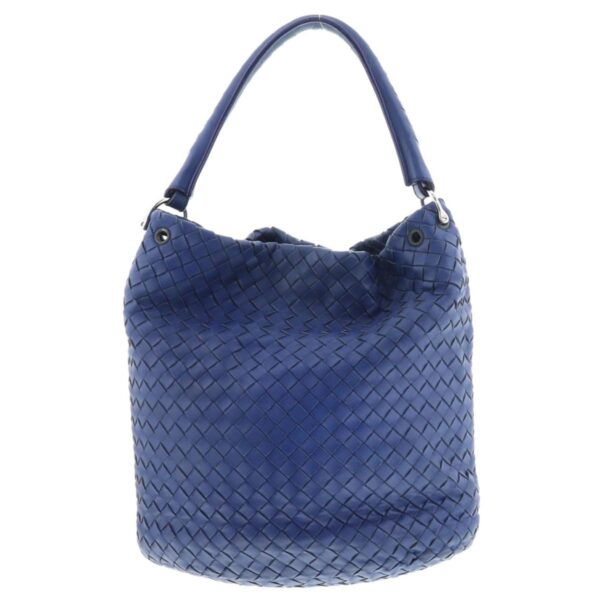 1240004027758 4 Bottega Veneta Intrecciato Nappa Handbag Navy