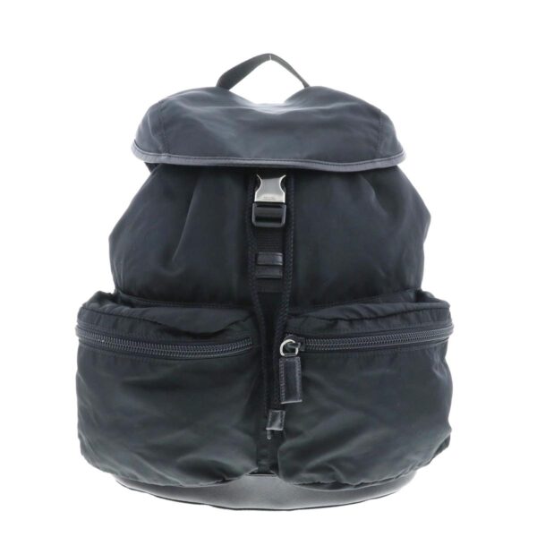 1240004027838 1 Prada Nylon Backpack Black