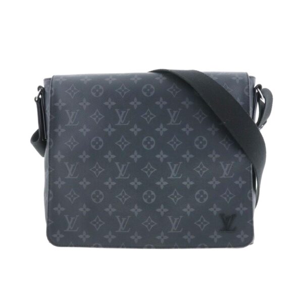 1240004027853 1 Louis Vuitton District MM NM Shoulder Bag Monogram Eclipse Black