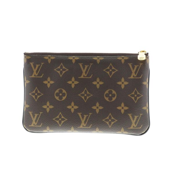 1240004027934 3 Louis Vuitton Pochette Double Zip Shoulder Bag Brown