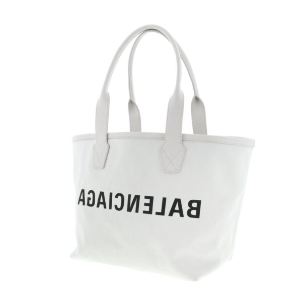 1240004028138 2 1 Balenciaga Canvas Tote Bag White