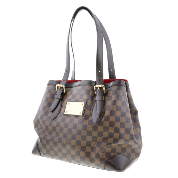 1240004028383 2 Louis Vuitton Hampstead MM Shoulder Bag Damier Ebene Brown