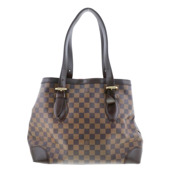 1240004028383 4 Louis Vuitton Hampstead MM Shoulder Bag Damier Ebene Brown