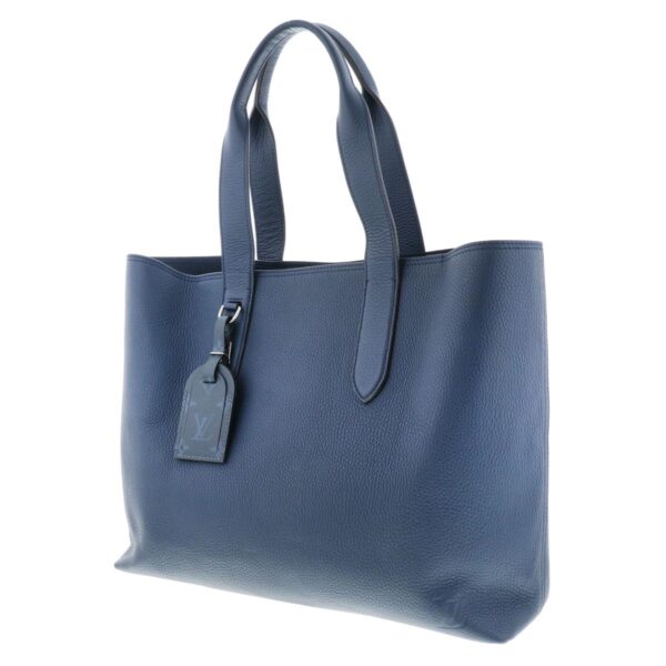 1240004028523 2 Louis Vuitton Voyage NV Tote Bag Blue Leather