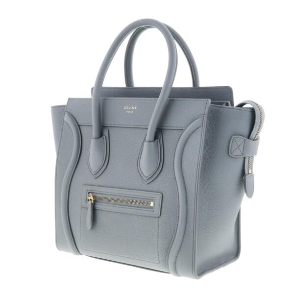 1240004028566 2 1 Celine Luggage Microshopper Bag Gray