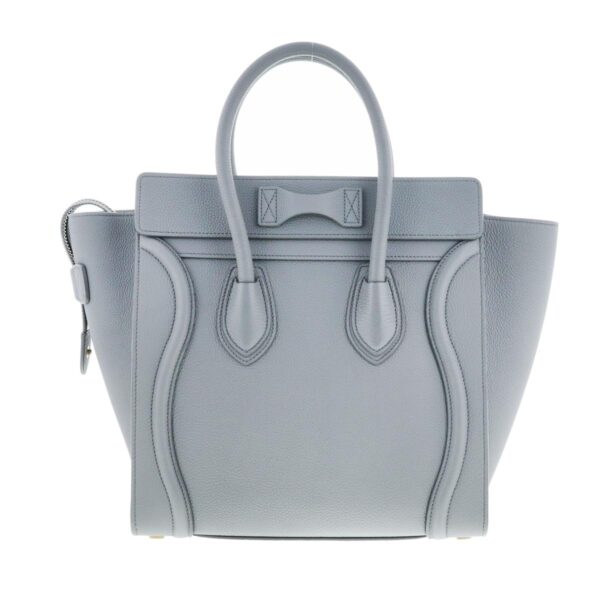 1240004028566 4 1 Celine Luggage Microshopper Bag Gray