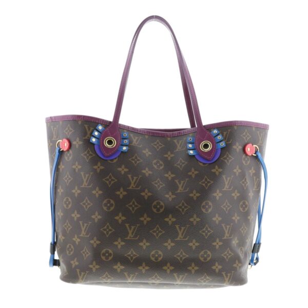 1240004028711 1 Louis Vuitton Neverfull MM Totem Tote Bag Monogram Brown