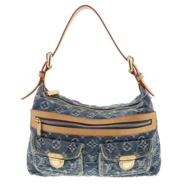 1240004028939 1 Louis Vuitton Baggy PM Shoulder Bag Monogram Denim Blue