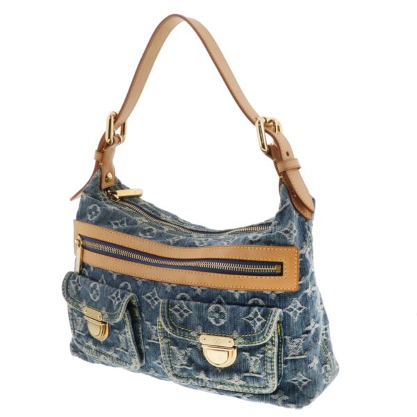 1240004028939 2 Louis Vuitton Baggy PM Shoulder Bag Monogram Denim Blue