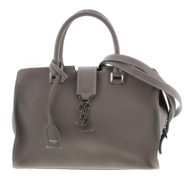 1240004029559 1 Saint Laurent Baby Cabas Monogram 2 Way Bag Gray